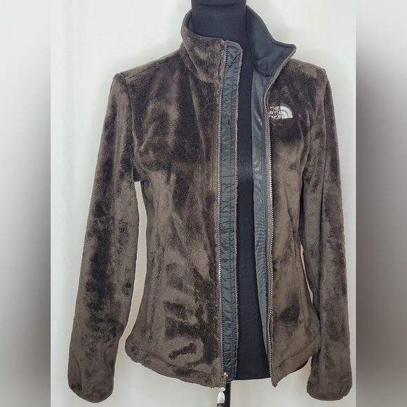 The North Face Women's Chocolate Brown High-Piled Fleece Zip Jacket - Size S - Picture 8 of 15